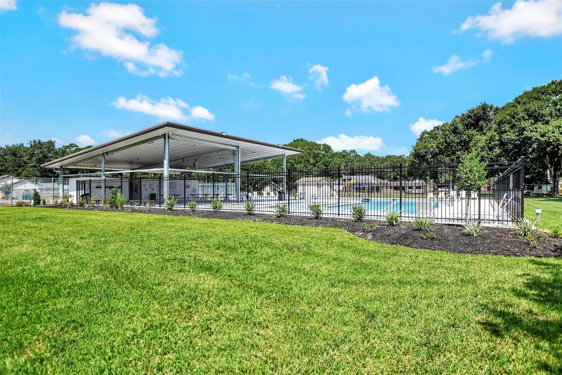 22107 Rosewood Trail, Tomball, TX 77377 The Neighborhood Pool with Pavilion and Restrooms was just Updated in 2024.