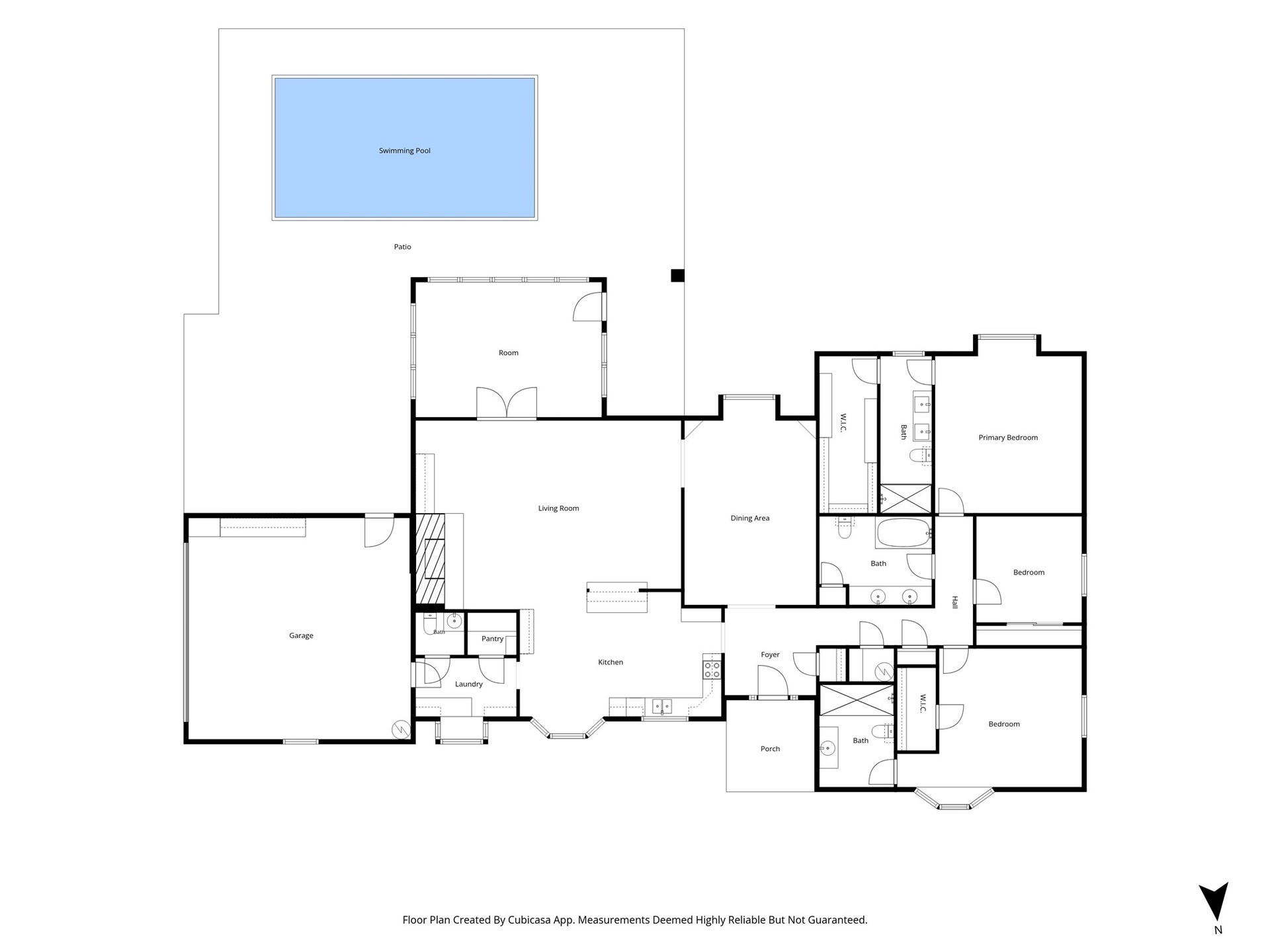 22107 Rosewood Trail, Tomball, TX 77377 Floor Plan. All Information Deemed Reliable but not Guaranteed.