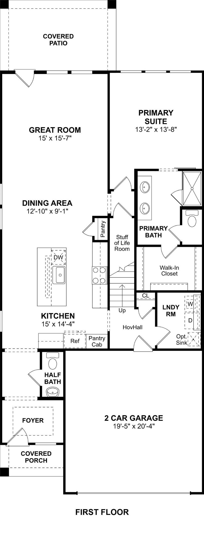 The Scotch Pine floor plan by K. Hovnanian Homes. 1st Floor shown. *Prices, plans, dimensions, features, specifications, materials, and availability of homes or communities are subject to change without notice or obligation.