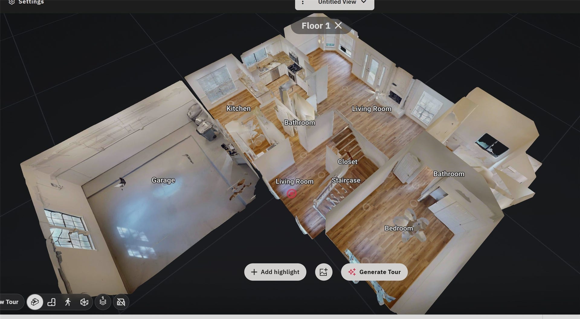 Over view of the first floor.