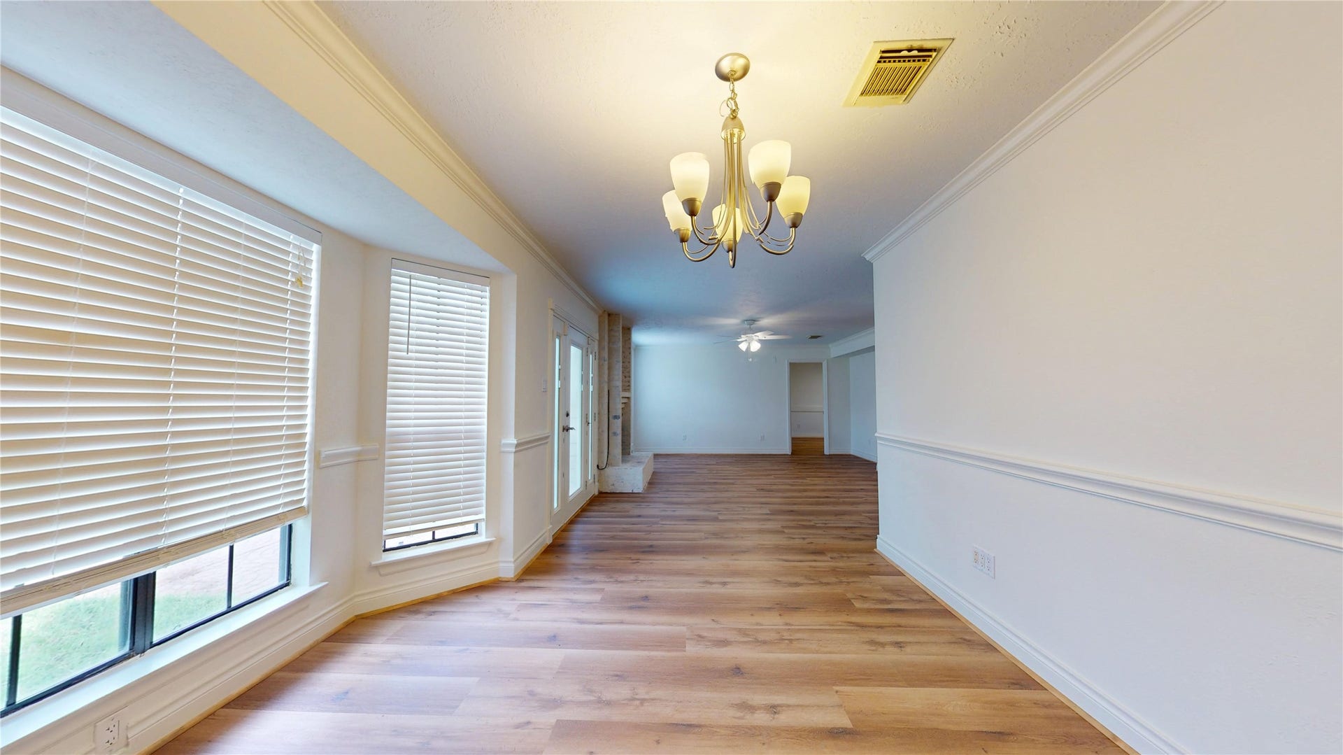 Thoughtfully positioned for easy flow from the main living areas, this space is ideal for entertaining and everyday meals alike.