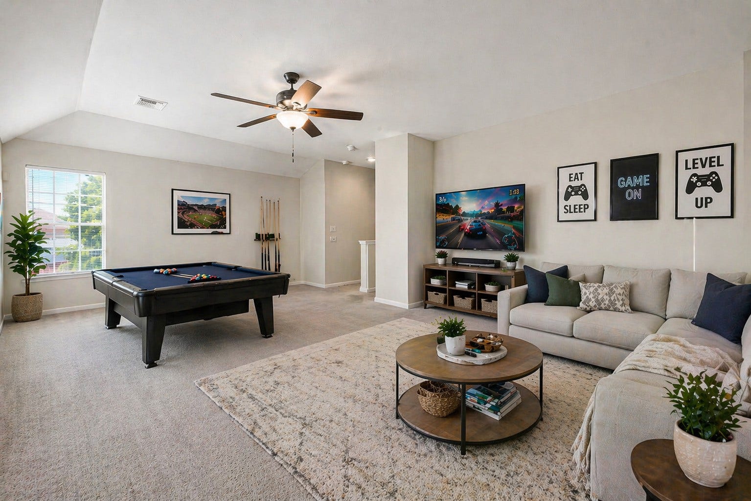 5507 River Gable Court, Sugar Land, TX 77479 Virtually Staged- Game room