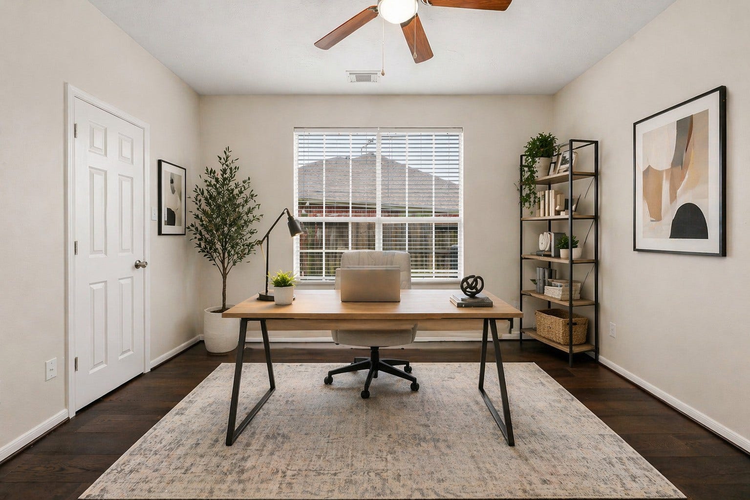 5507 River Gable Court, Sugar Land, TX 77479 Virtually Staged Home Office
