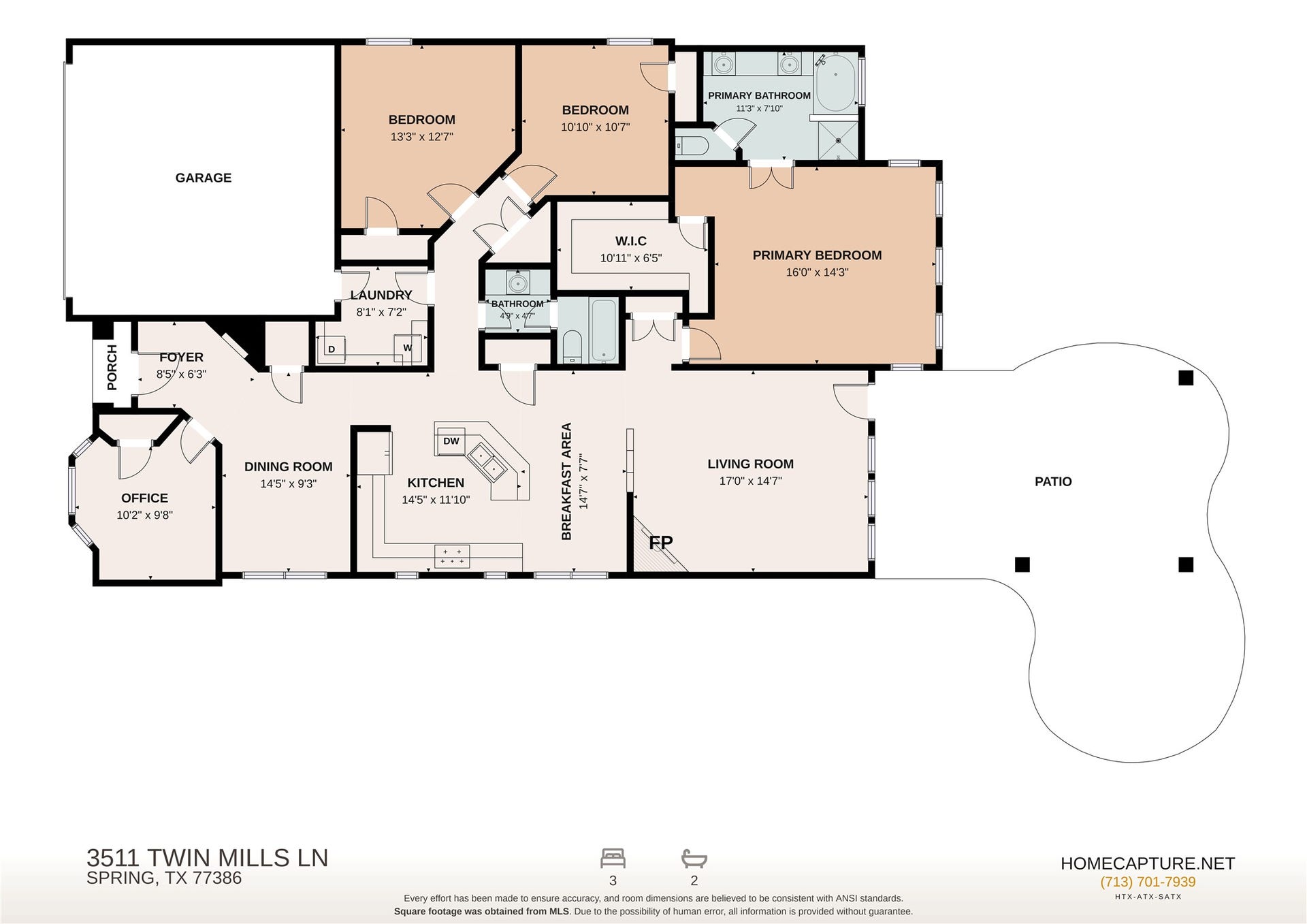 3511 Twin Mills Lane, Spring, TX 77386 3511 Twin Mills Lane, Spring, TX 77386