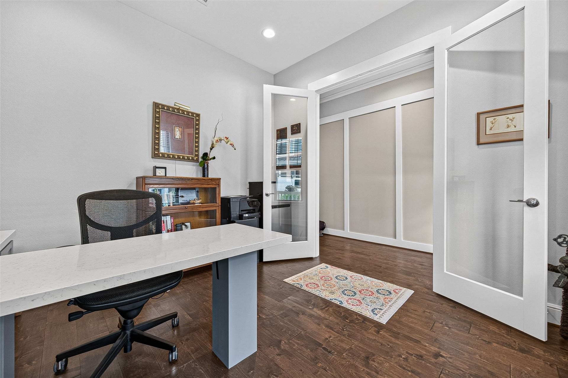 3508 Harvest Dance Drive, Houston, TX 77008 Here's another look at the Home Office/Study with Full Glass Doors just off the foyer.