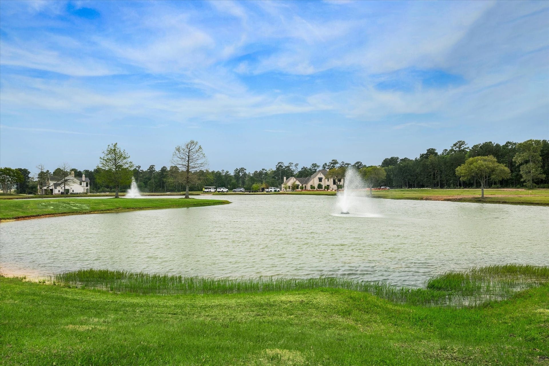 One of the many ponds at the Stallion Lakes community.