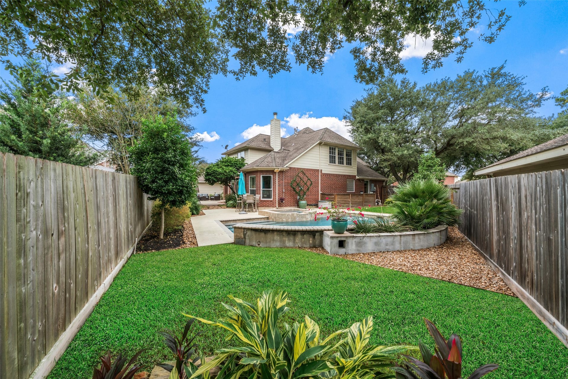 3507 Aspen Glen Lane, Spring, TX 77388 Still enough grass locations for any pets that may be joining you.