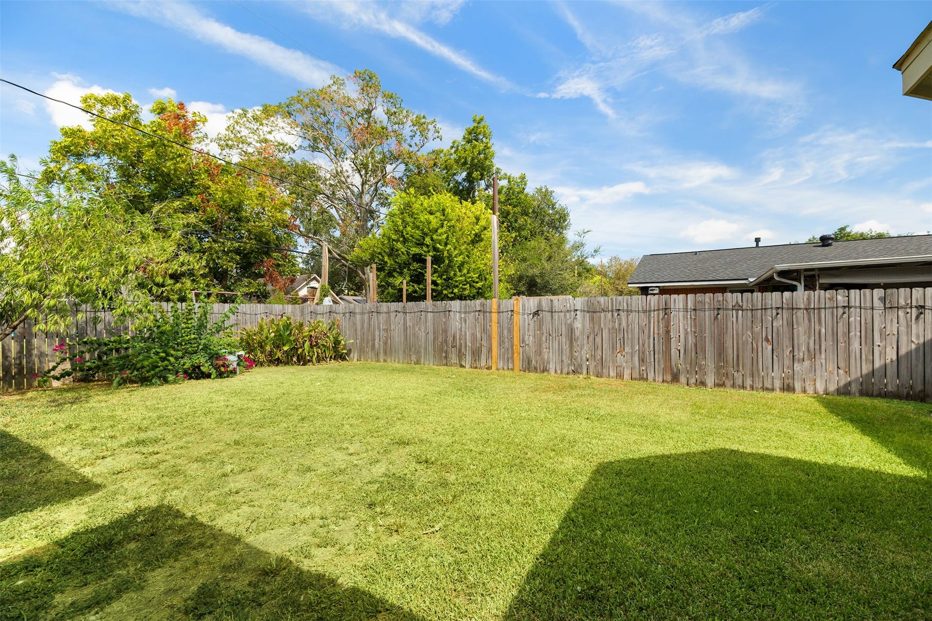 2603 Grape Lane, Pasadena, TX 77502 Nice backyard for gardening or outdoor activities.