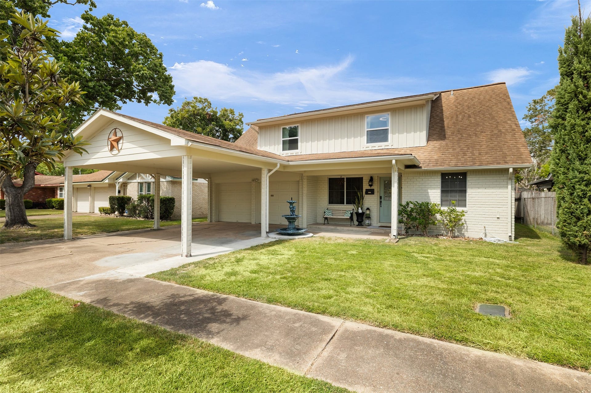 2603 Grape Lane, Pasadena, TX 77502 Additional parking in the extended carport. Holds four vehicles.