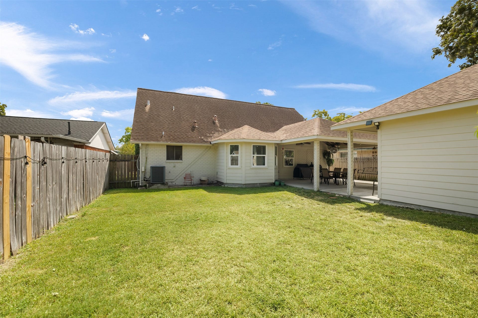 2603 Grape Lane, Pasadena, TX 77502 View from backyard towards the home.