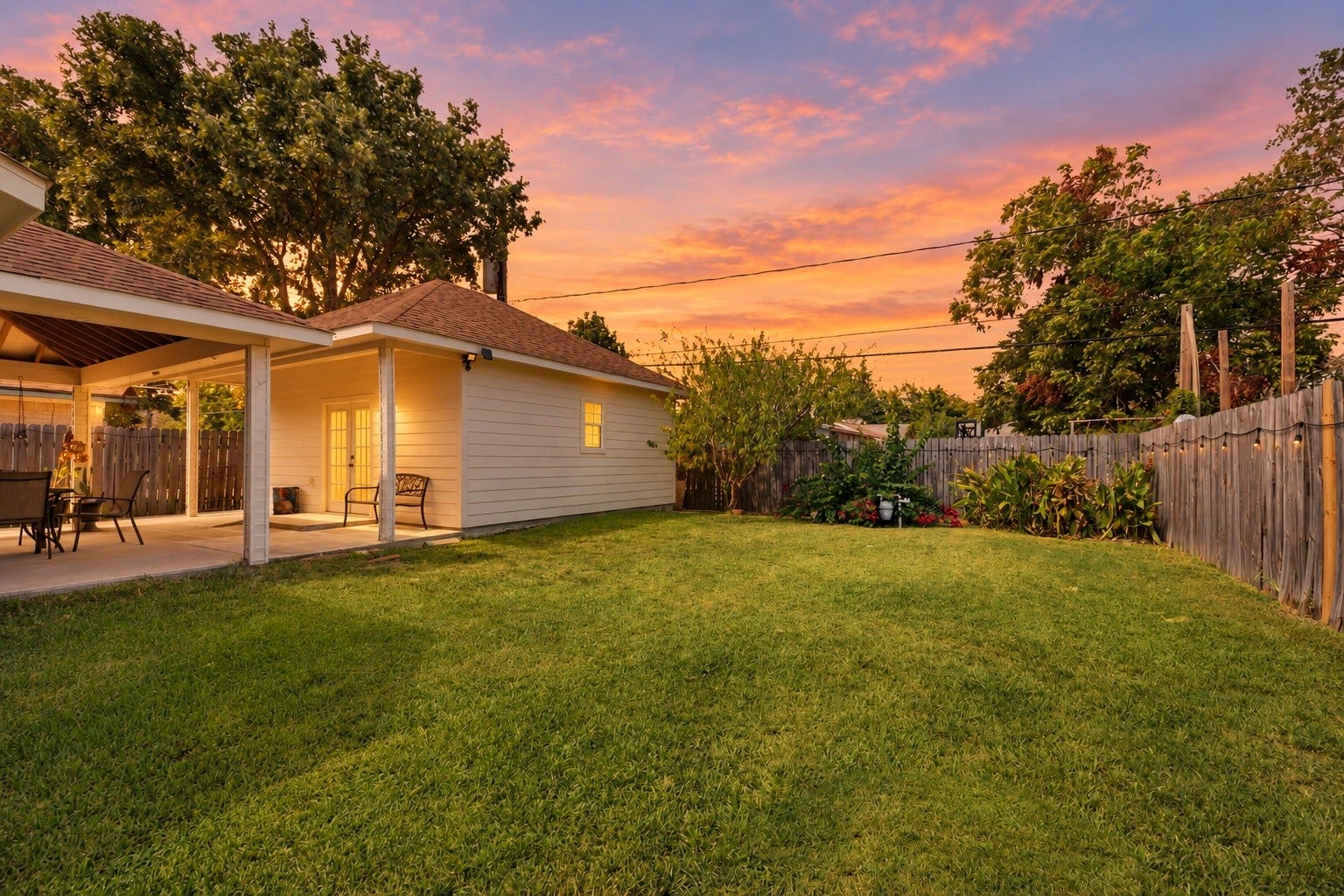 2603 Grape Lane, Pasadena, TX 77502 Backyard perfect for gardening or outdoor activities. (Sky Virtually Enhanced)