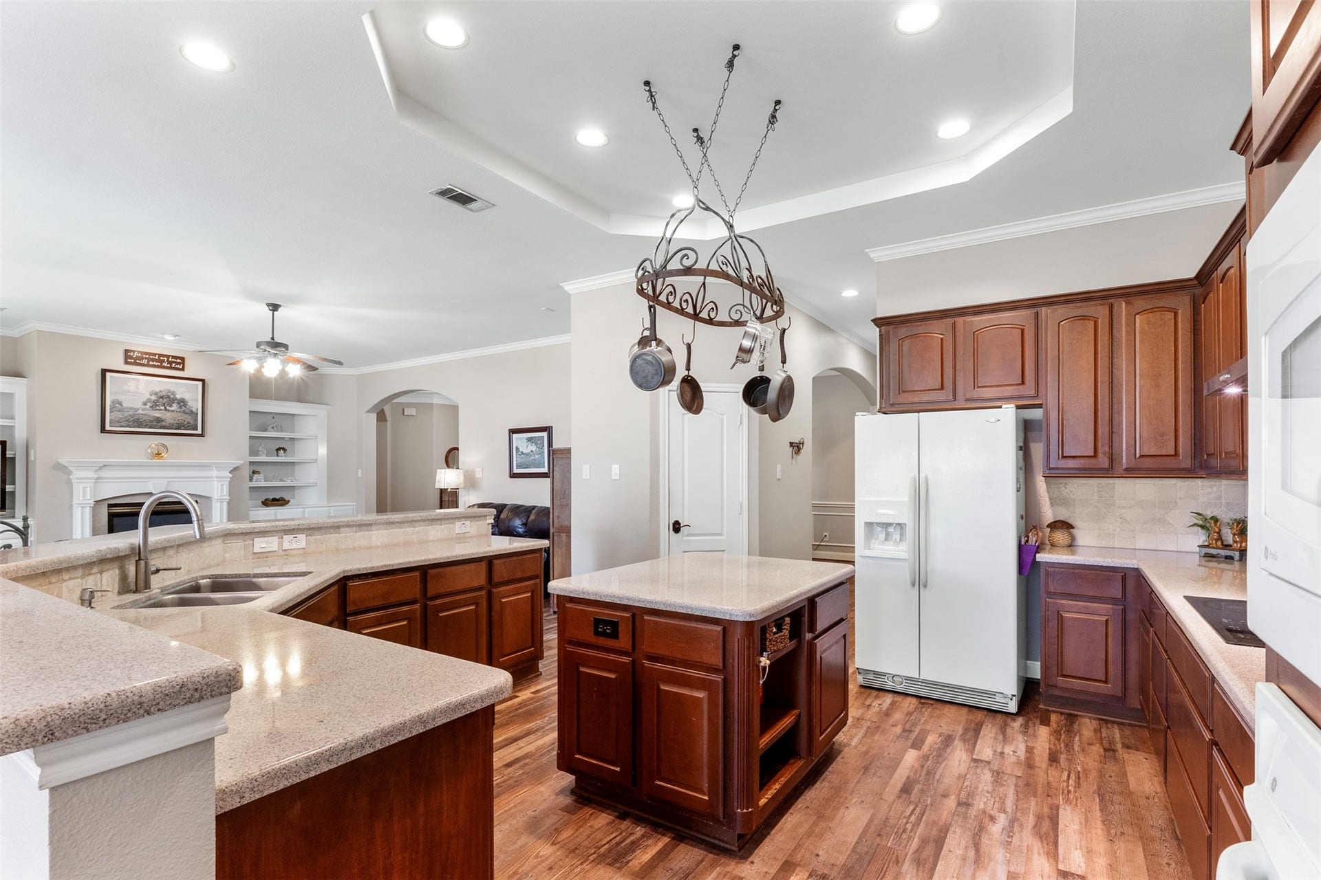 13923 Claymont Hill Drive, Cypress, TX 77429 The spacious kitchen has plenty of counter and cabinet space.