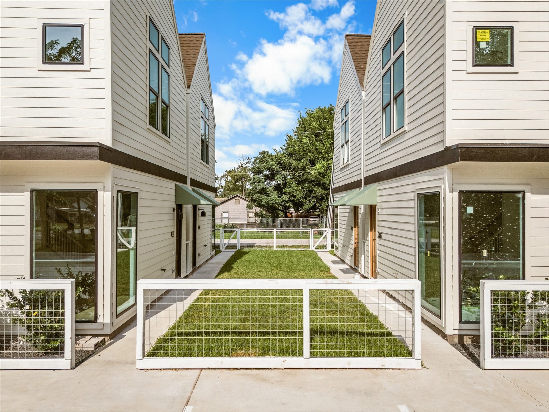 7444 Tremper Street, Houston, TX 77020 The courtyard pathway that connects it all private feel in a community built for real life