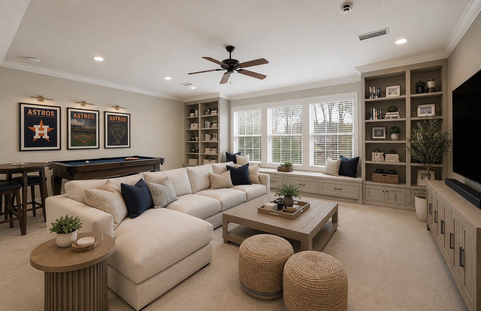 4423 Silver Jade Drive, Spring, TX 77386 Virtually Staged game room