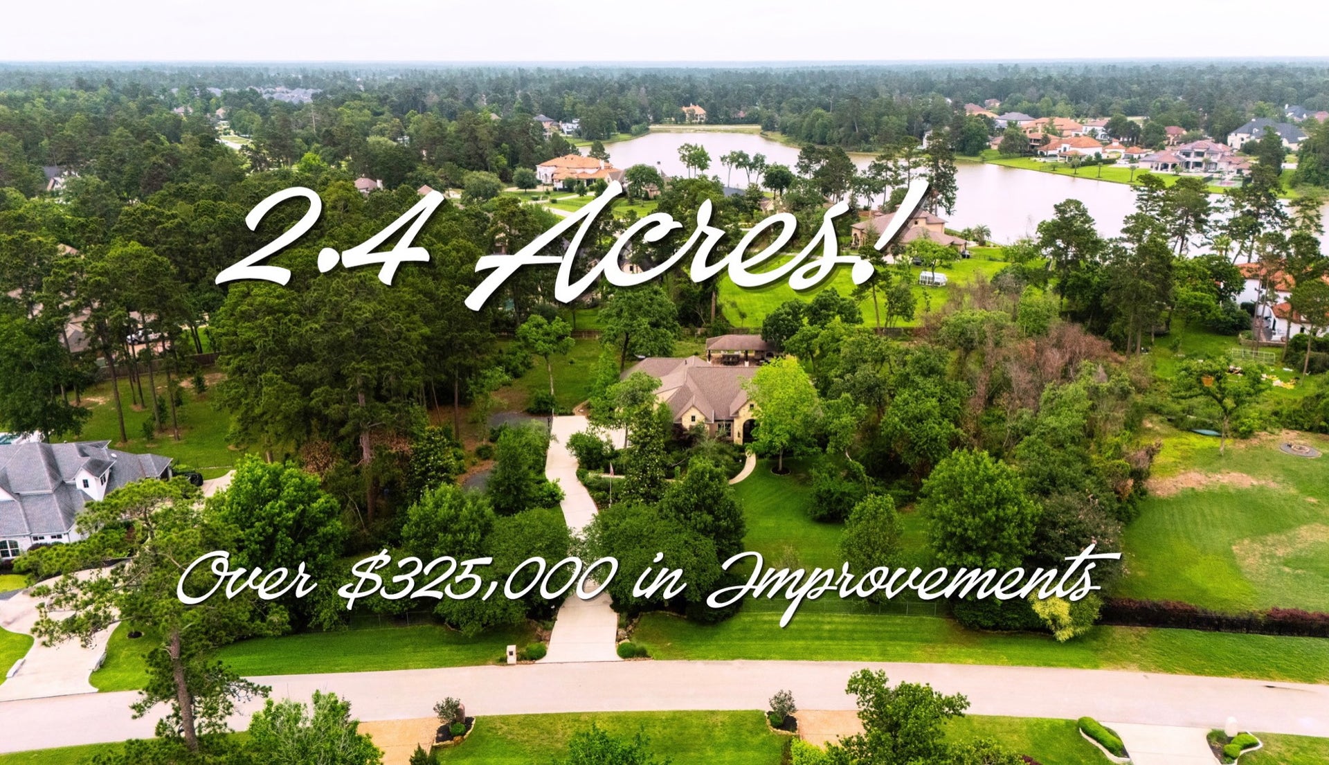 4423 Silver Jade Drive, Spring, TX 77386 2.4 Acres! Over $325,000 in improvements - pool, outdoor living, landscaping, water well, new roof, water softener, New HVAC units, Primary Bath remodel, Hardwood floors, updated lighting, Remodel powder bath & more!