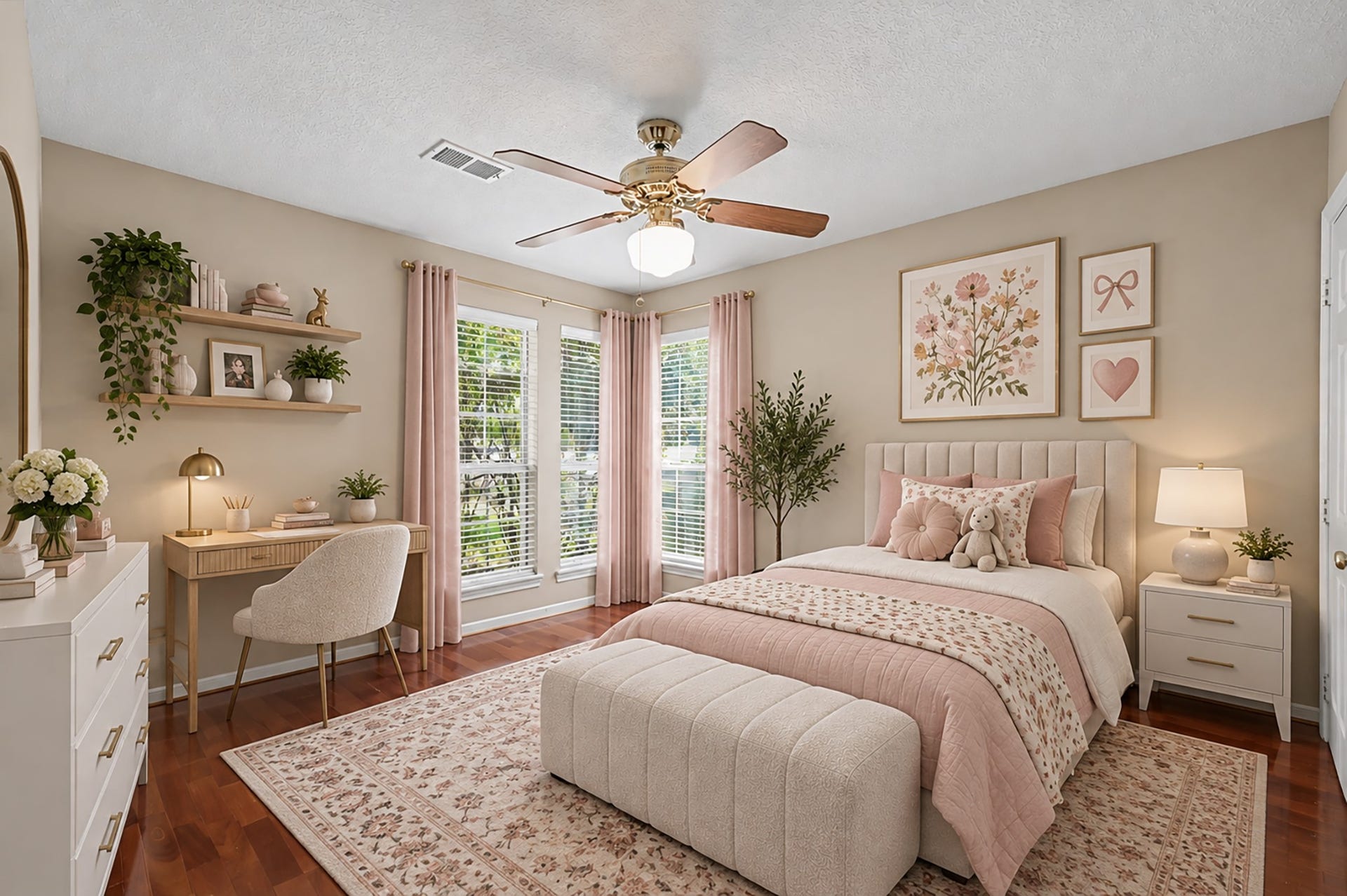 419 Dover Lane, Spring, TX 77373 VIRTUALLY STAGED GUEST BEDROOM