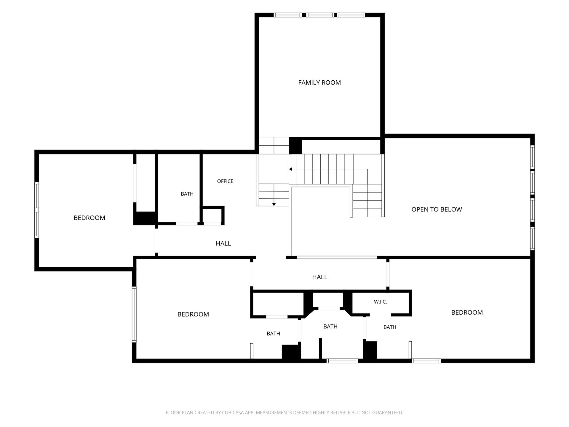 26 Winhall Place, The Woodlands, TX 77354 Floorplan for the second floor.