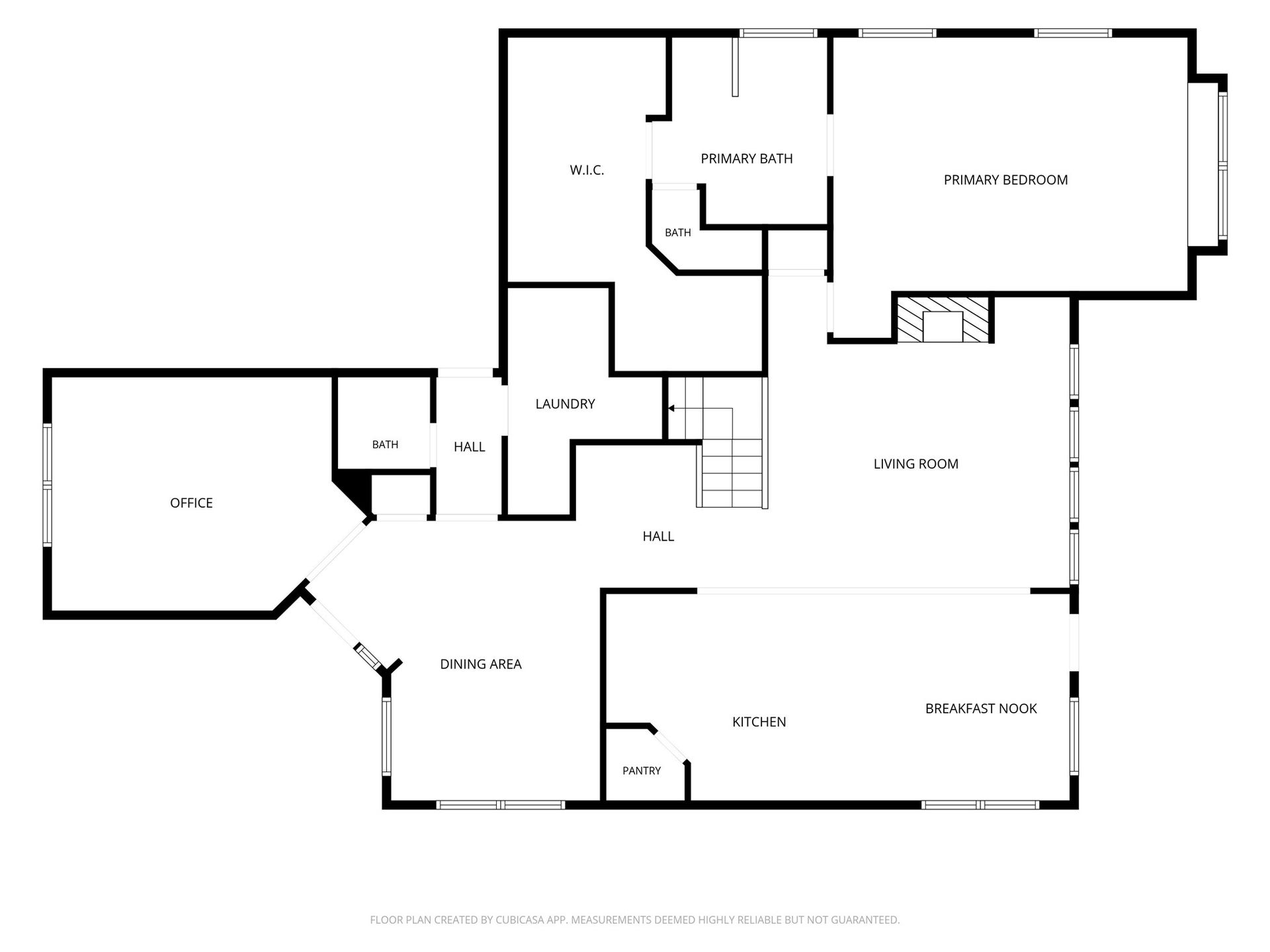 26 Winhall Place, The Woodlands, TX 77354 Floorplan of the first floor.