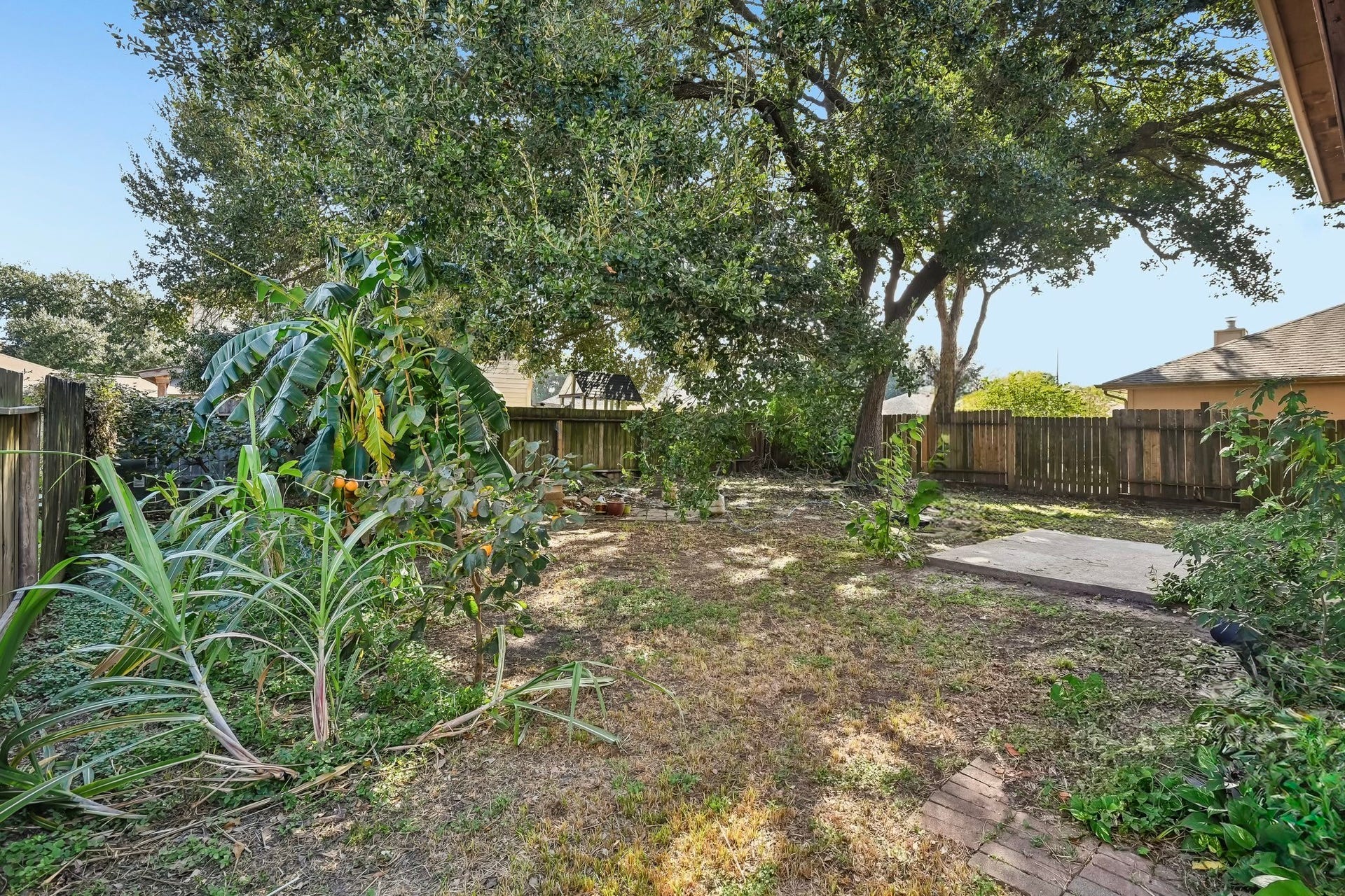 12006 Thornburg Lane, Houston, TX 77067 Shaded backyard