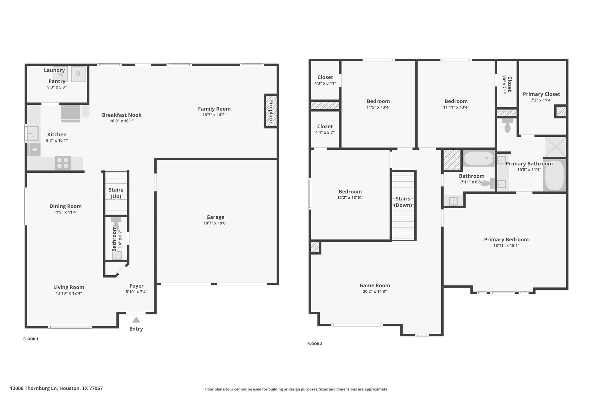 12006 Thornburg Lane, Houston, TX 77067 Floor Plan