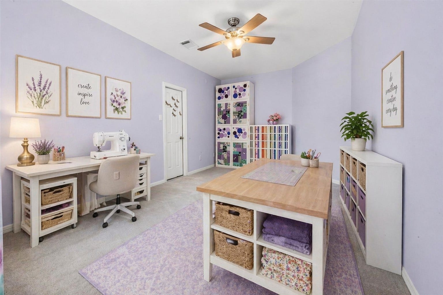 26418 Cottage Cypress Lane, Cypress, TX 77433 Virtually Staged Craft Room.