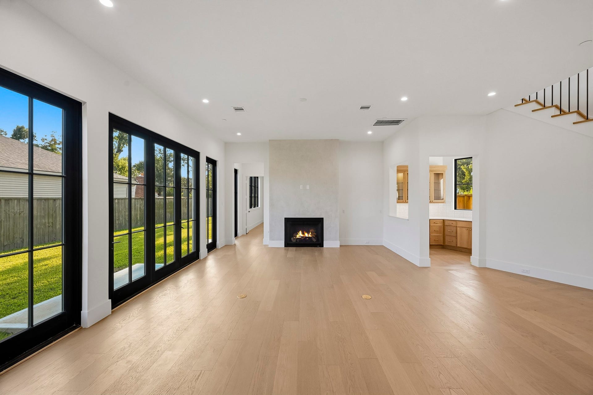 Back inside, the family room shines!