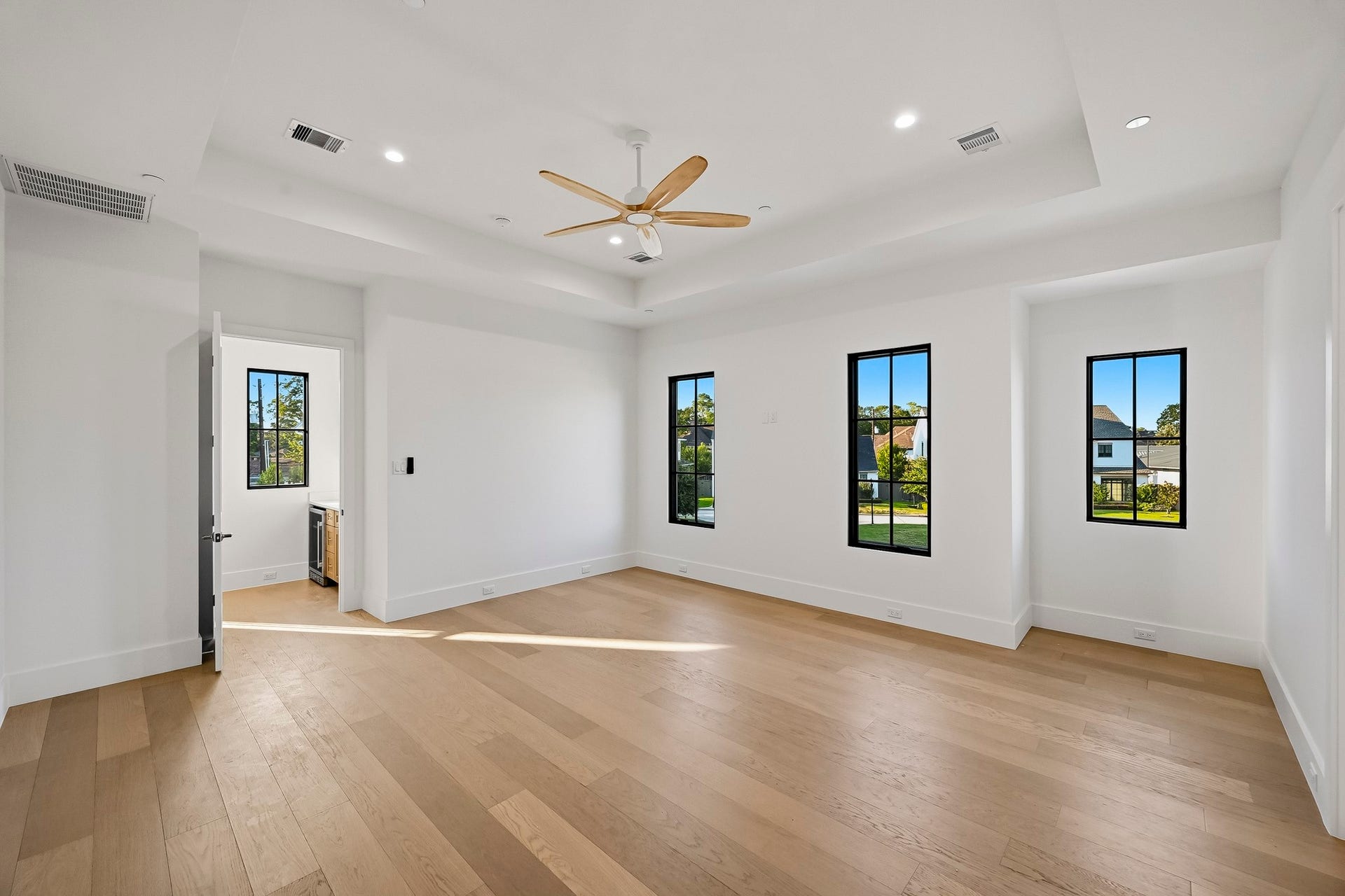 Northeast facing windows are perfect for morning sun!