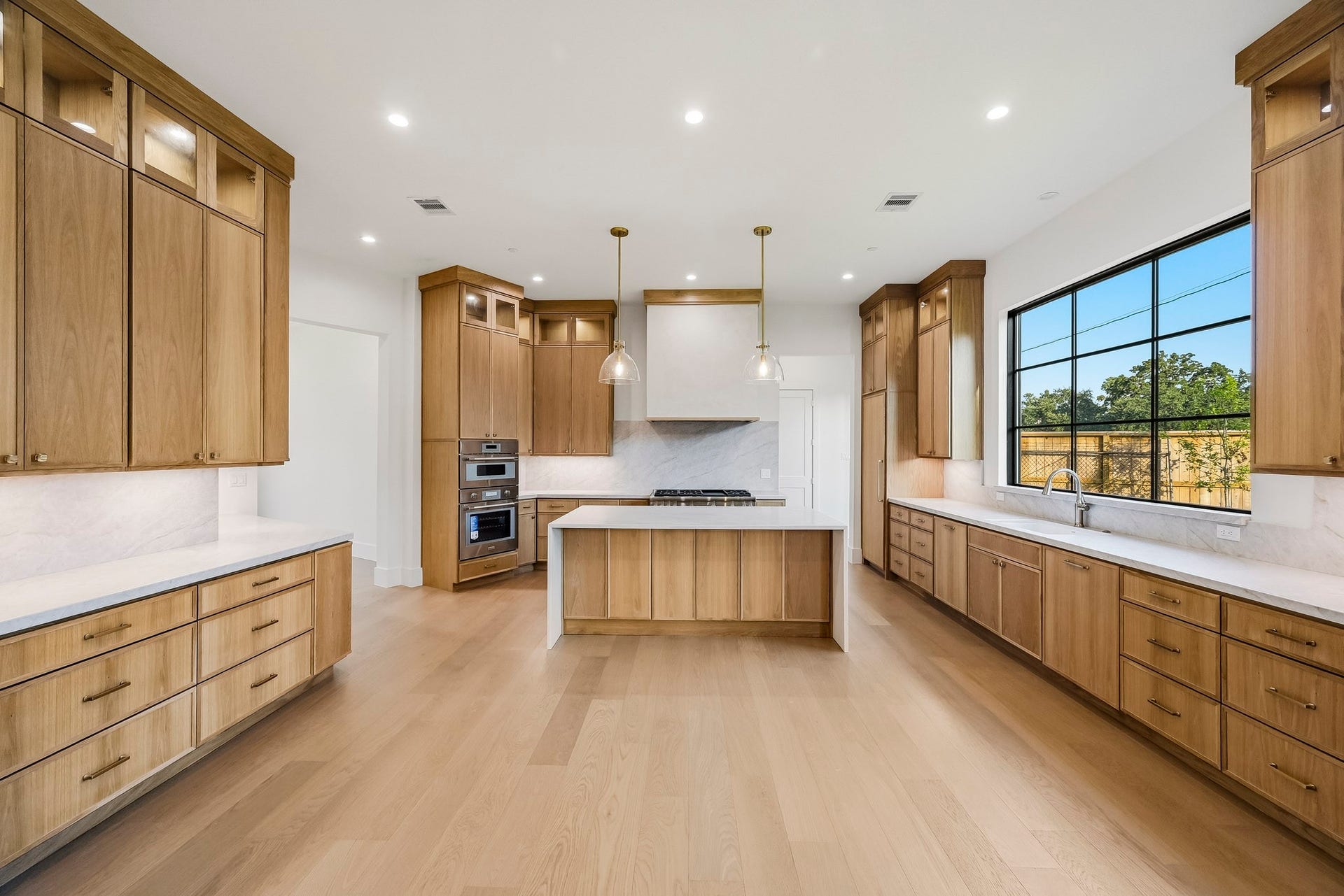Double oven gas range and a 3rd wall oven!