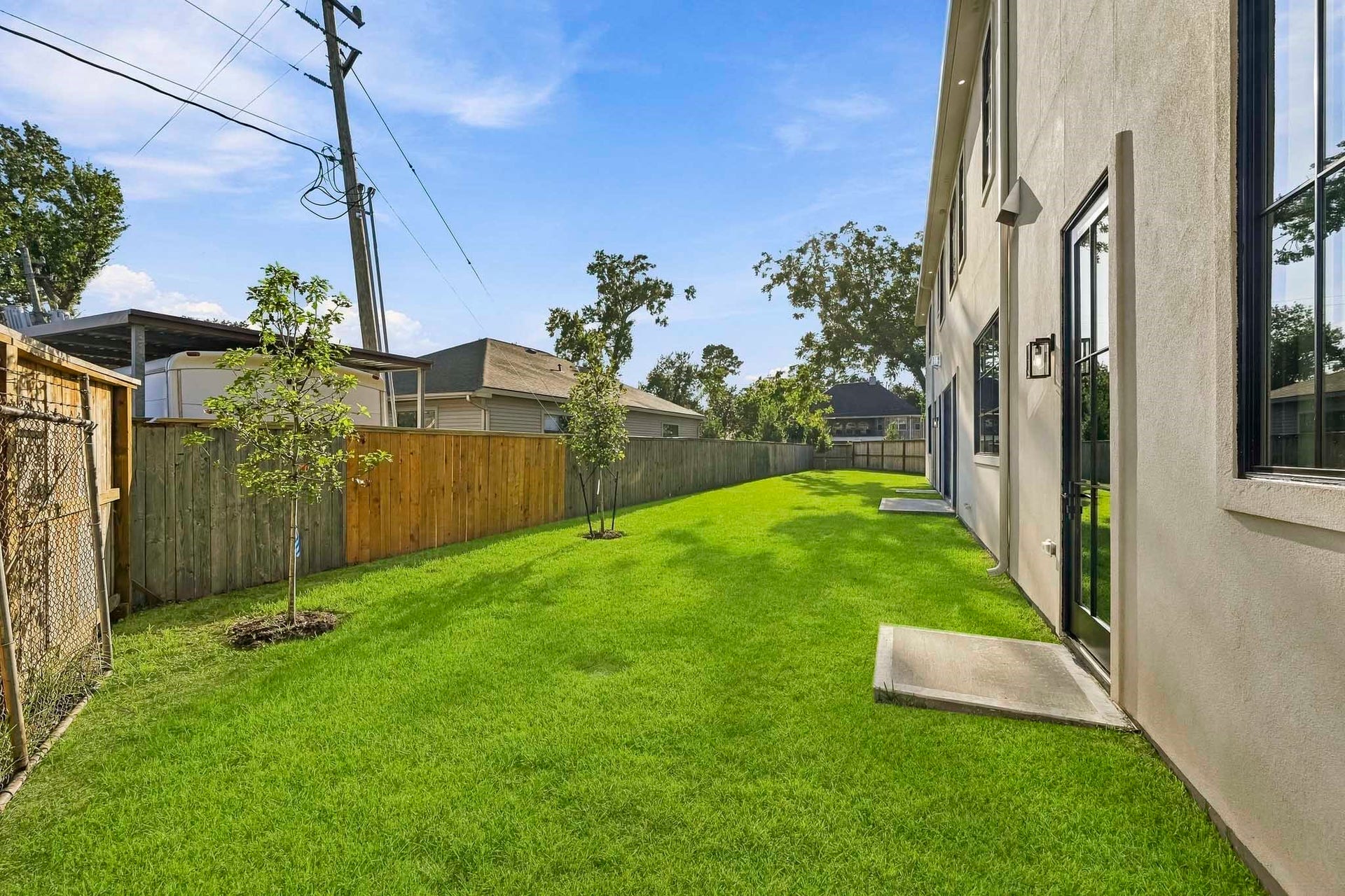 Out back, the yard is an unbelievable 25x125!