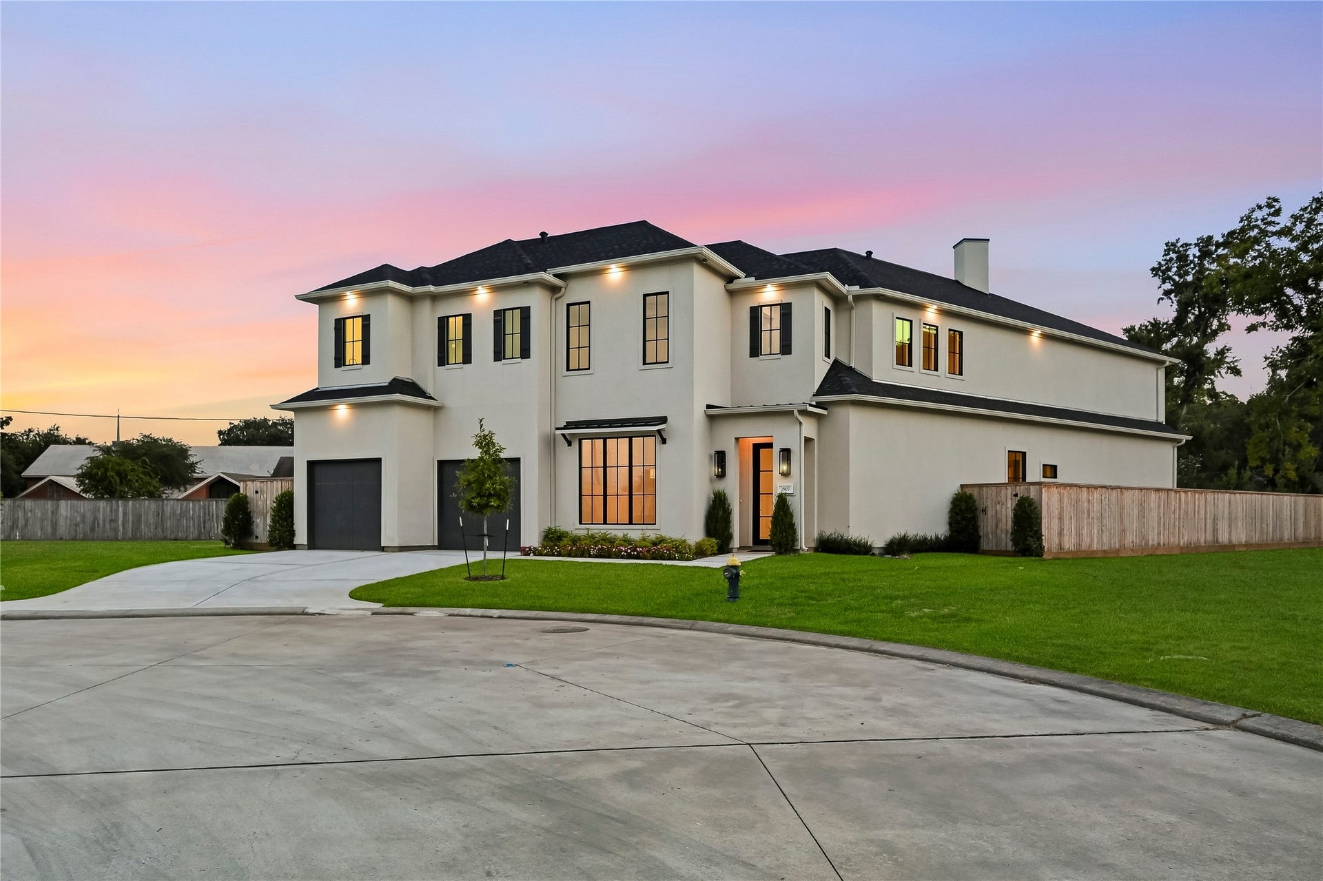 Tucked in a private, new home enclave in Hilshire Village!