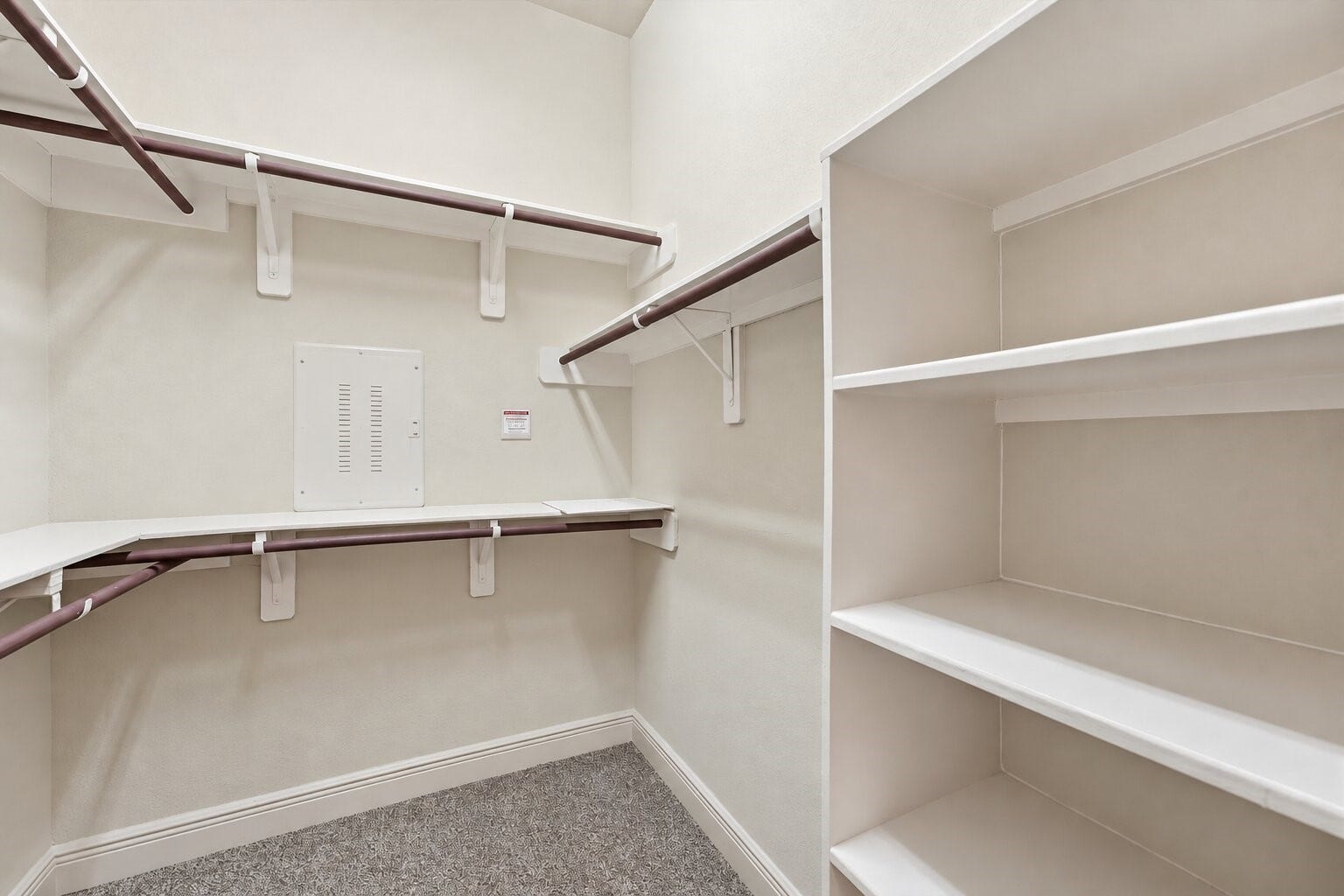 Walk-in closet.