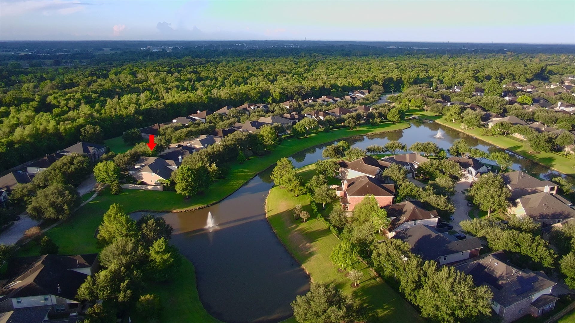 3102 London Lane, Missouri City, TX 77459 Enjoy the comforts of suburban living with the added natural beauty and tranquility of Brushy Lake Oxbow. The undeveloped land across the street is protected and provides a sanctuary for birds.