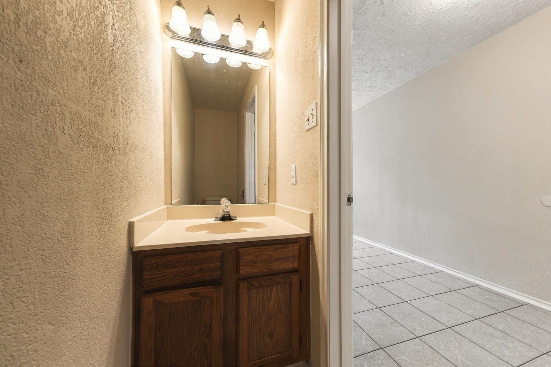 Half bath located on the first floor.