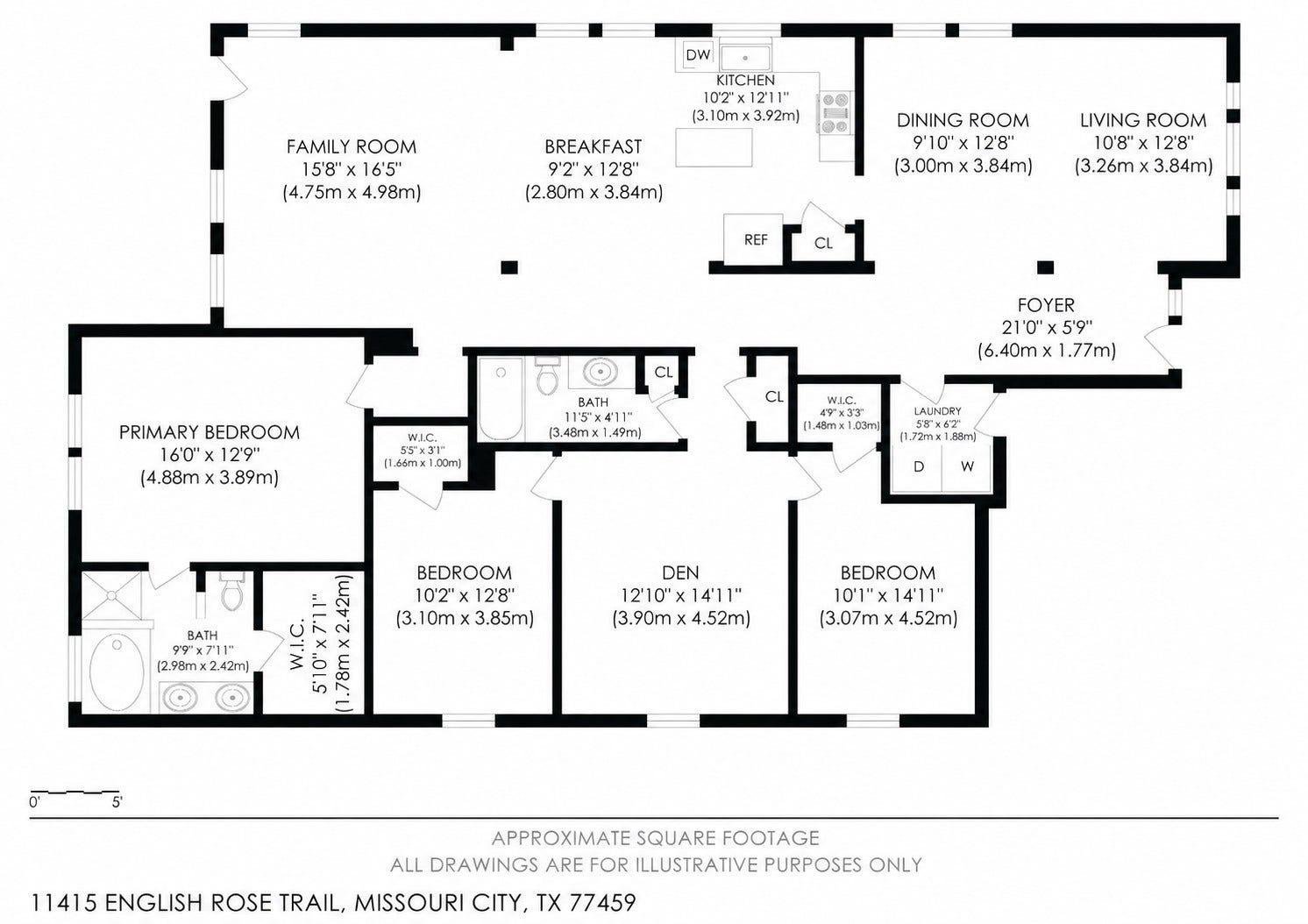 11415 English Rose Trail, Missouri City, TX 77459 Digital Floorplan
