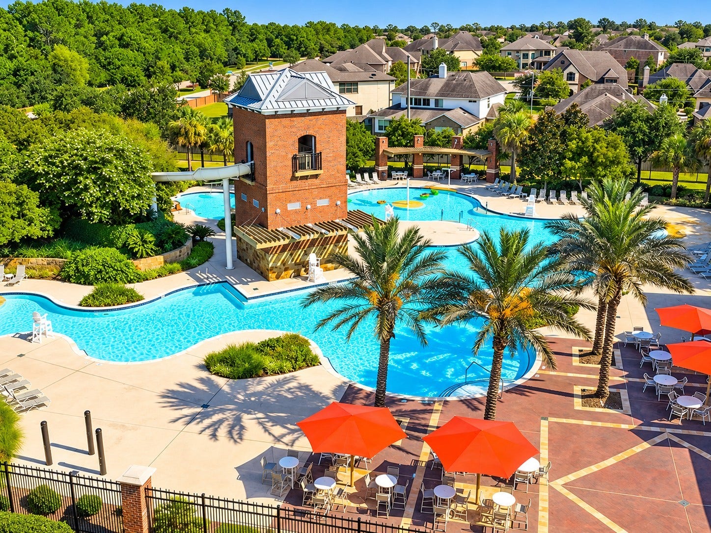 11415 English Rose Trail, Missouri City, TX 77459 Enjoy resort-inspired living with Sienna's spectacular tropical pool retreat.