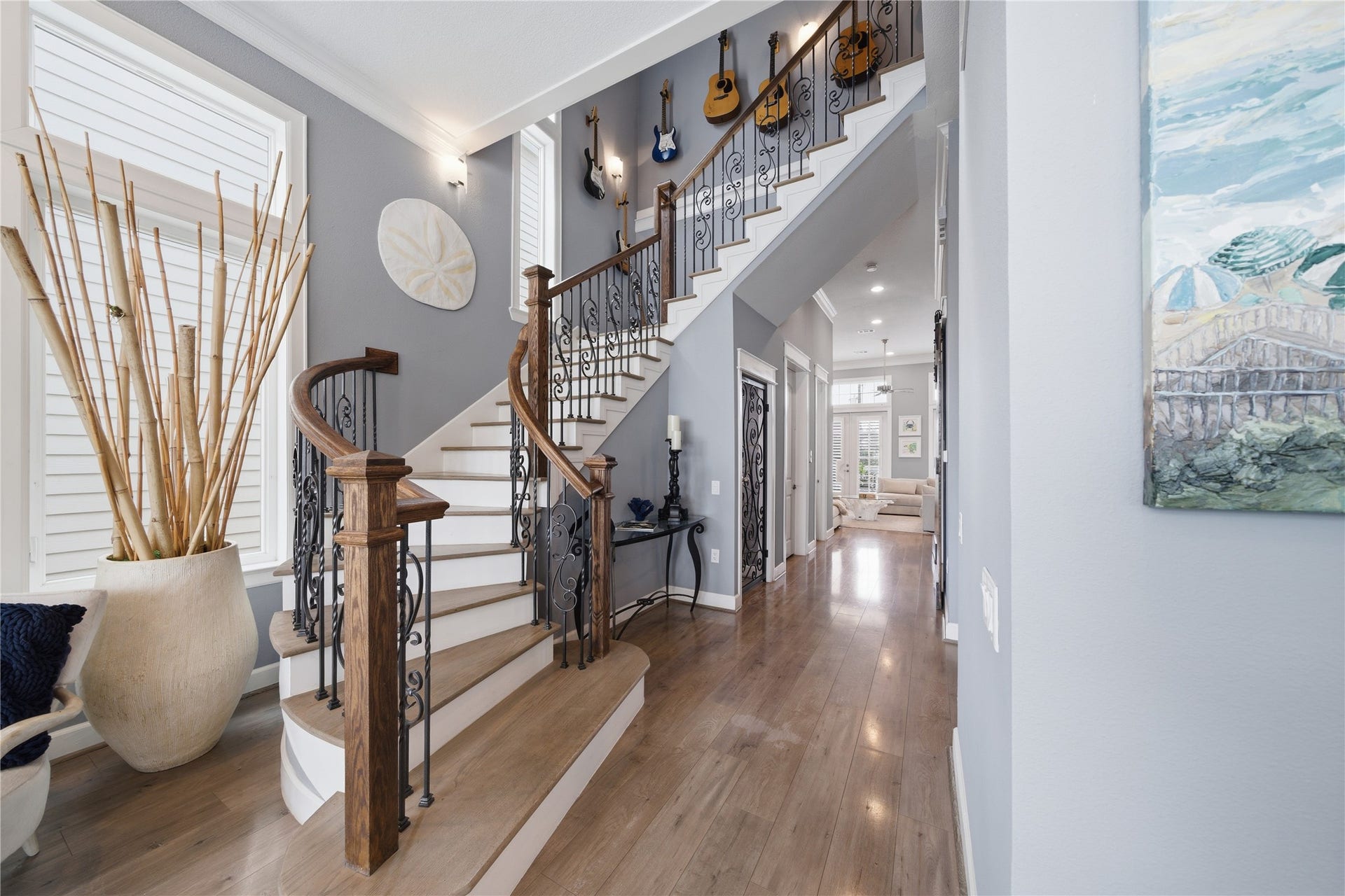 2174 Marina Way, Kemah, TX 77565 Another view of the gorgeous staircase.