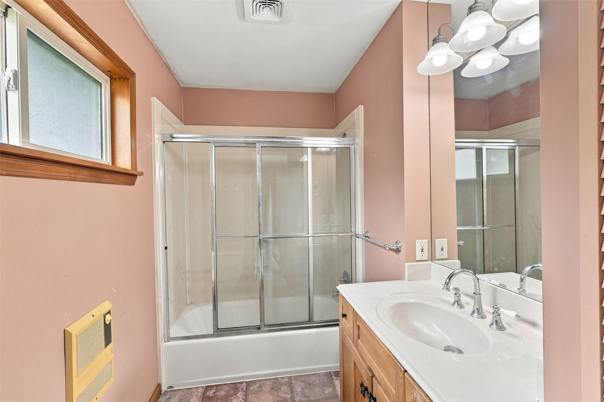 8421 Baker Drive, Houston, TX 77017 Primary bathroom with convenient access from the primary bedroom