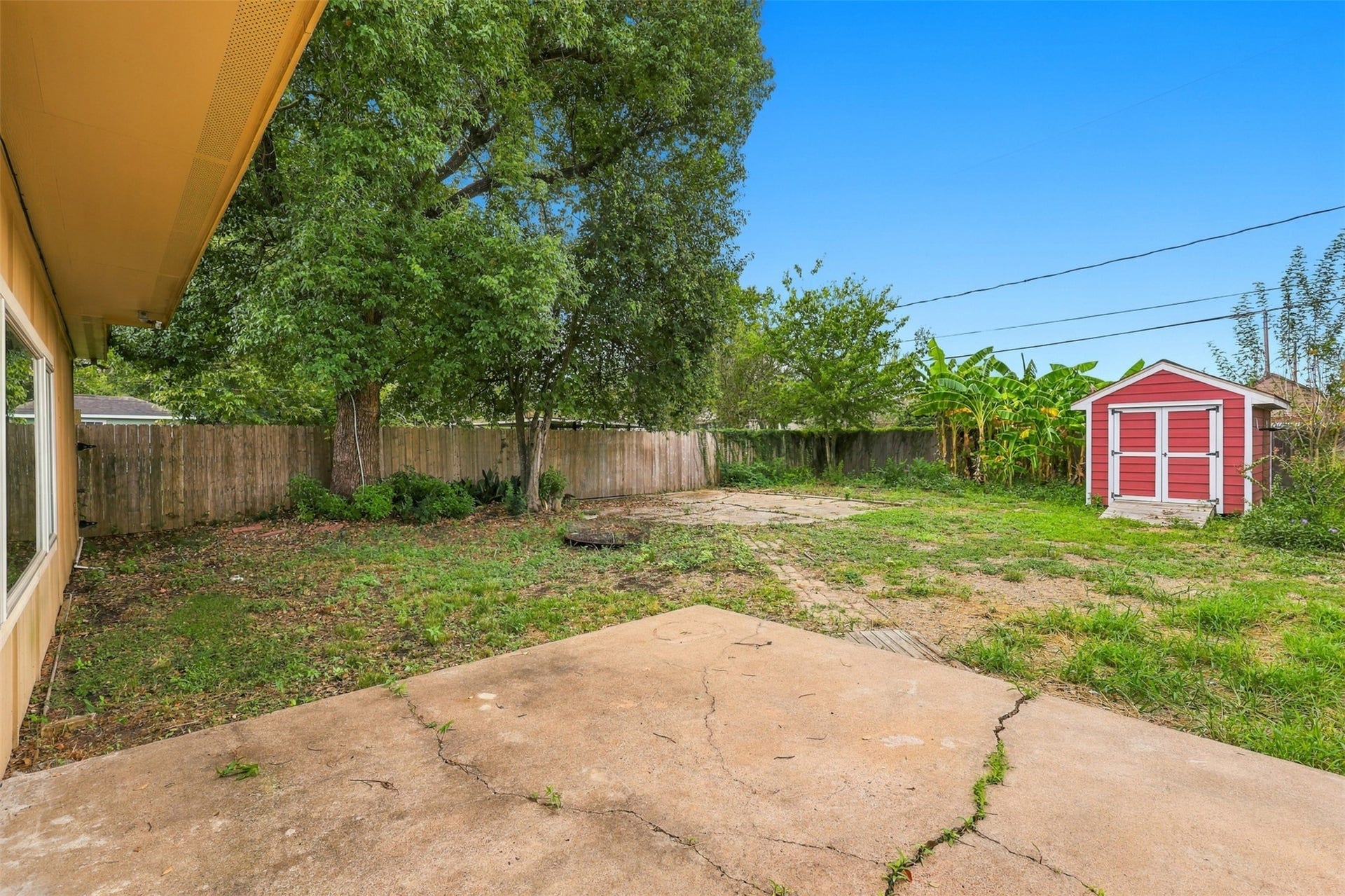 8421 Baker Drive, Houston, TX 77017 Private backyard offering outdoor space to enjoy