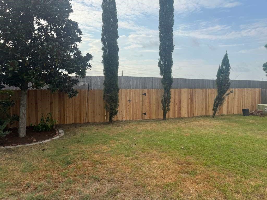 New fence has been installed