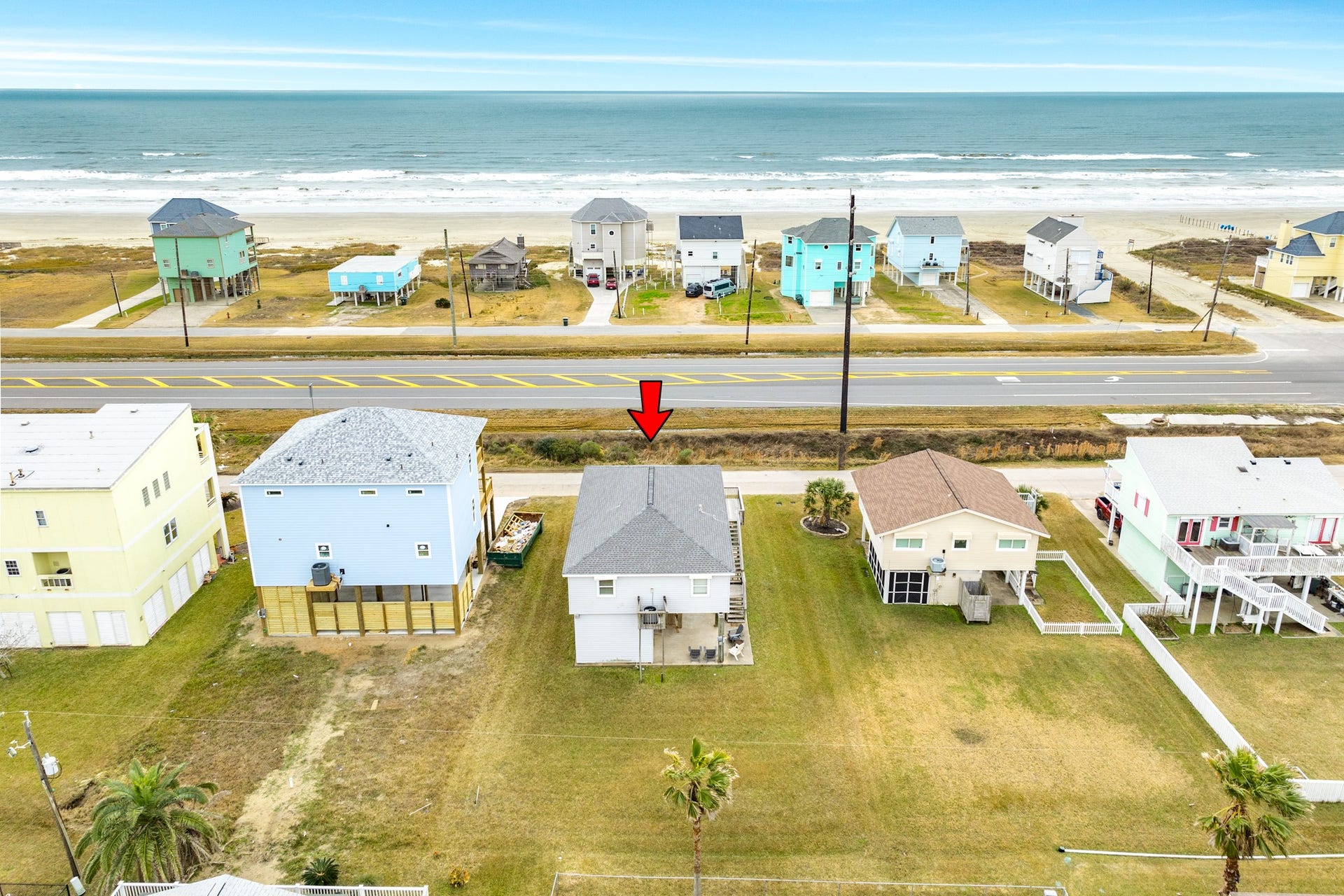 23012 Verano Drive, Galveston, TX 77554 Home is a short walk from the Gulf, convenient golf cart ride to neighborhood pool, playground & boat basin.