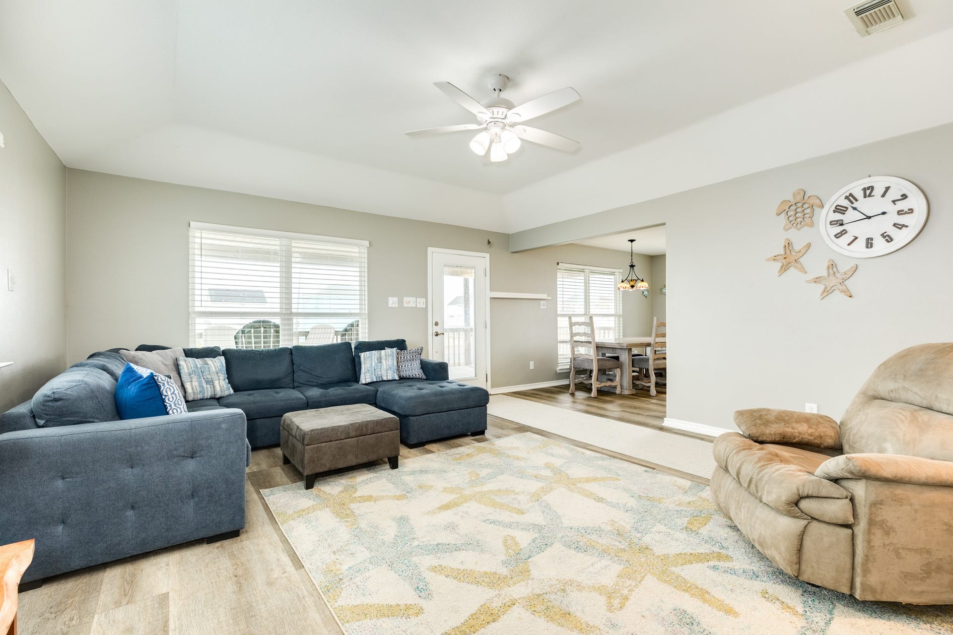 23012 Verano Drive, Galveston, TX 77554 You will find the living room spacious and able to accommodate large groups.