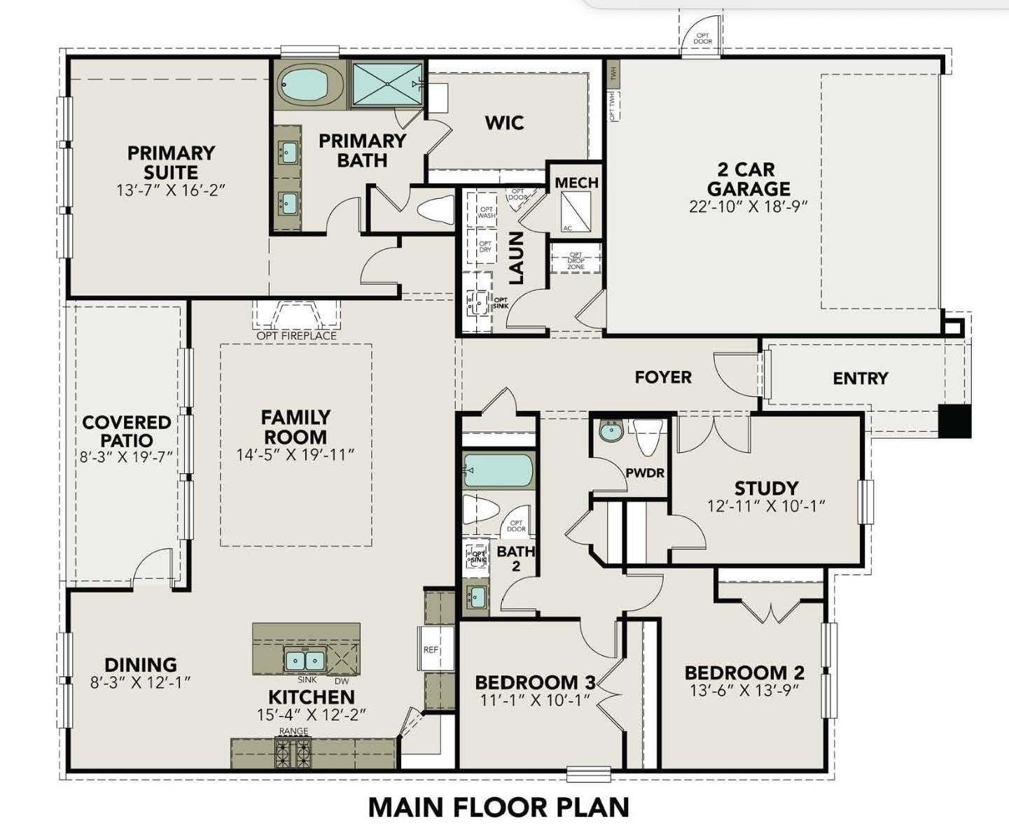3306 Salton Sea Drive, Texas City, TX 77568 Floor Plan