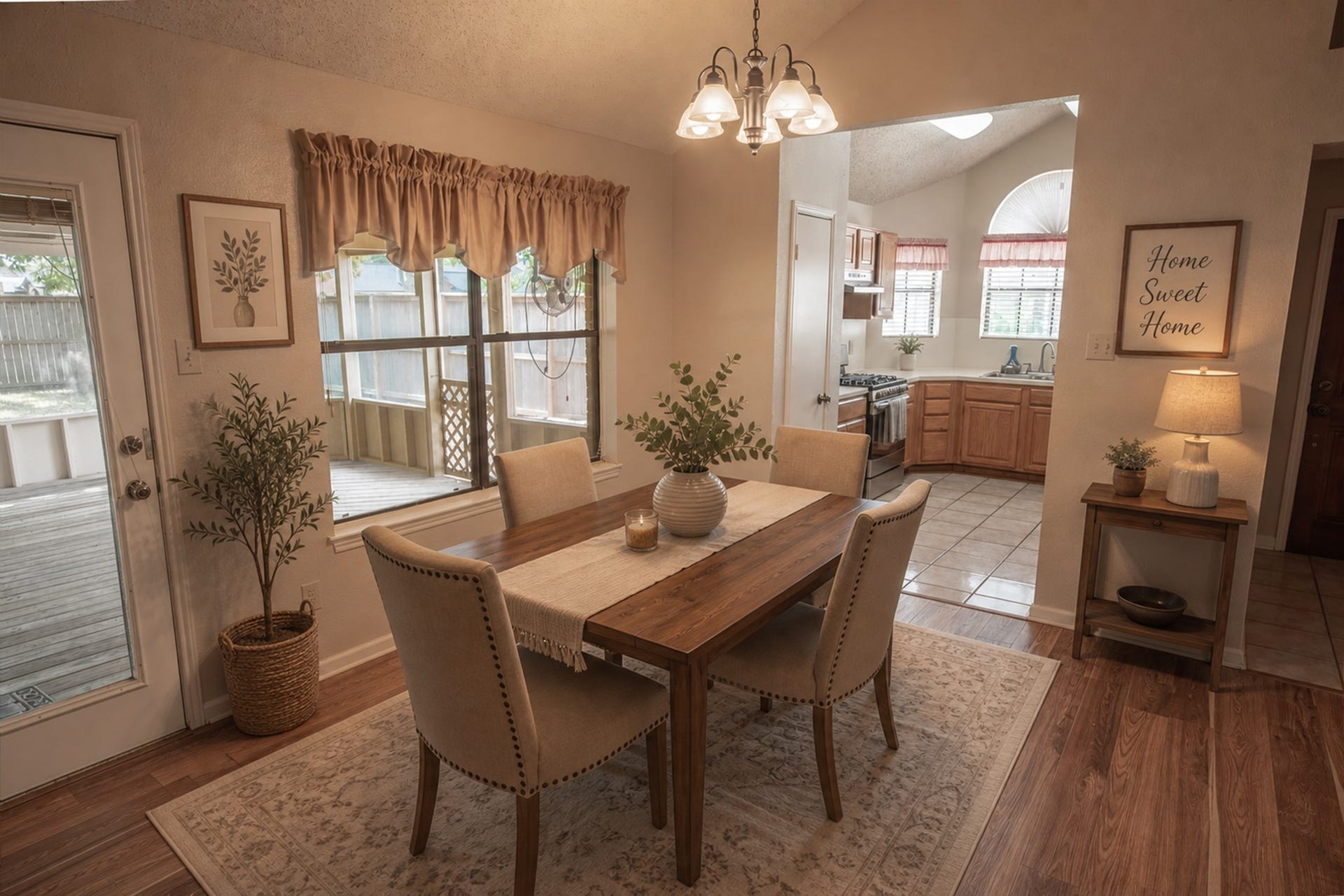Dining Area-Virtually Staged