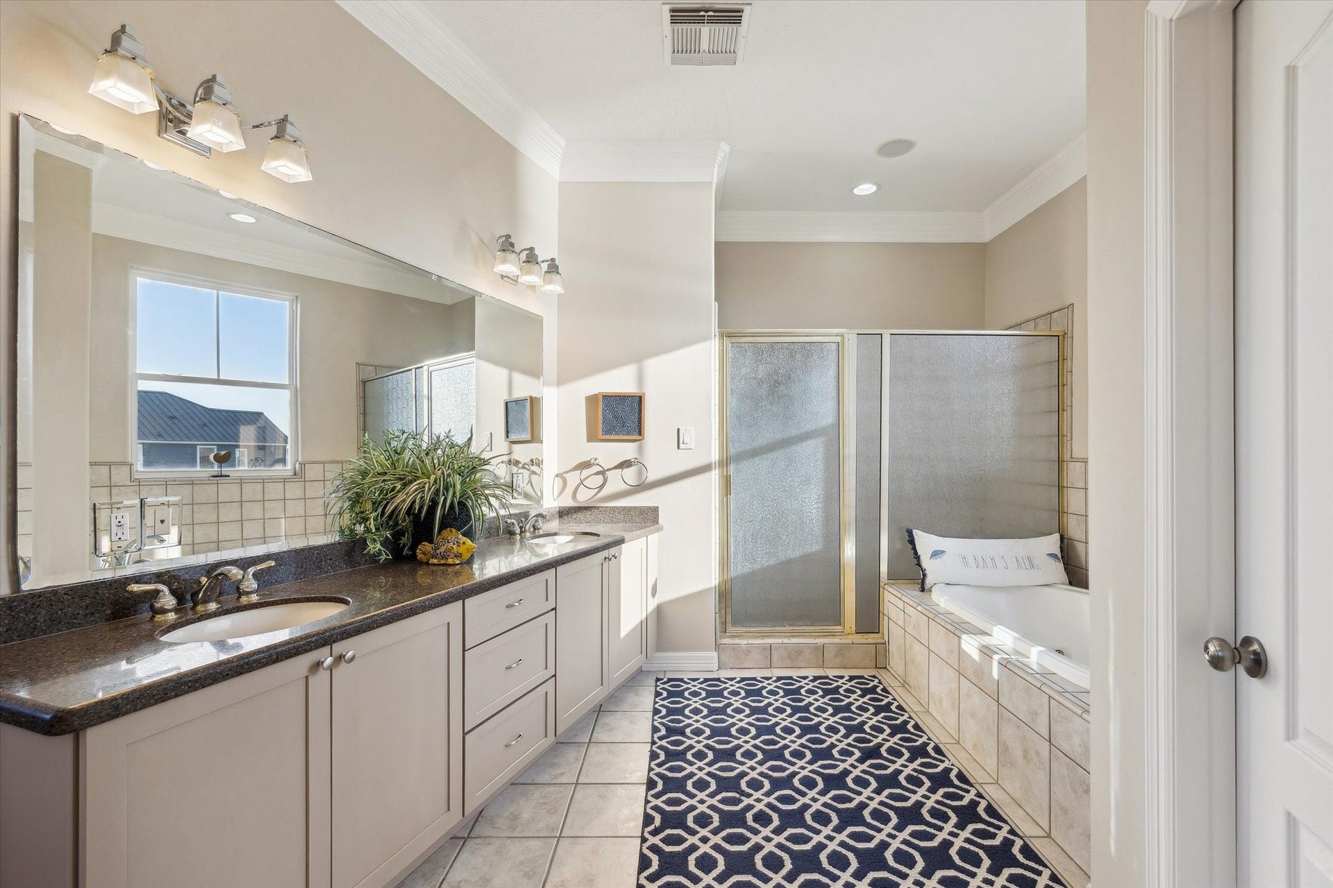 Relax in a separate full size tub