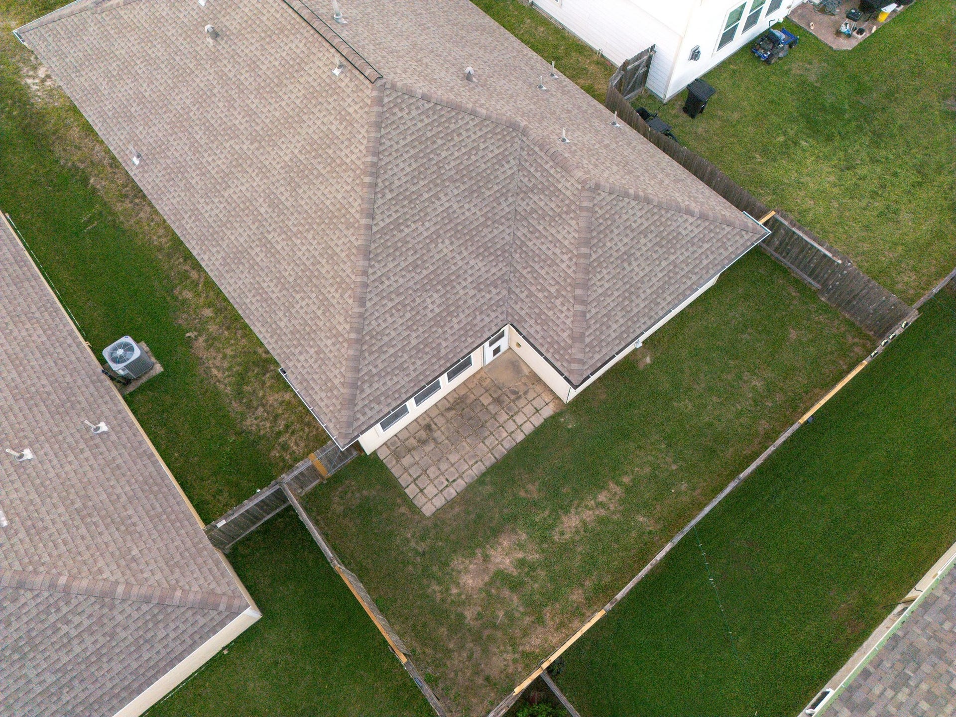 16815 Fallen Timbers Dr Drive, Conroe, TX 77385 Aerial, lot/backyard