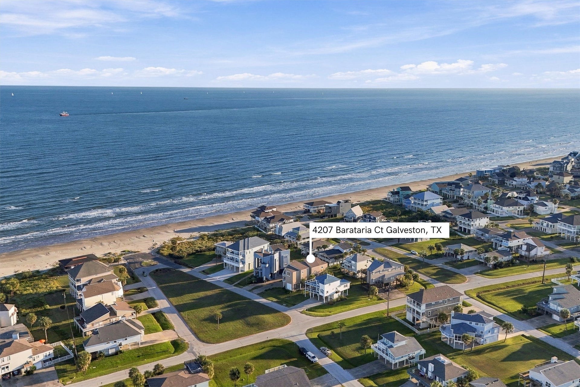 4207 Barataria Court, Galveston, TX 77554 Fourth home from the beach, views from every angle, and steps from the sand.