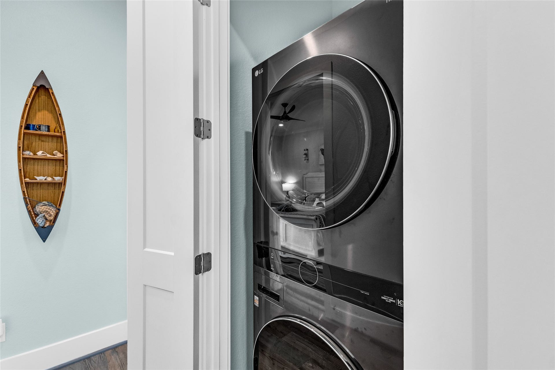 312 Seagrass, Gilchrist, TX 77617 Laundry closet on second floor.