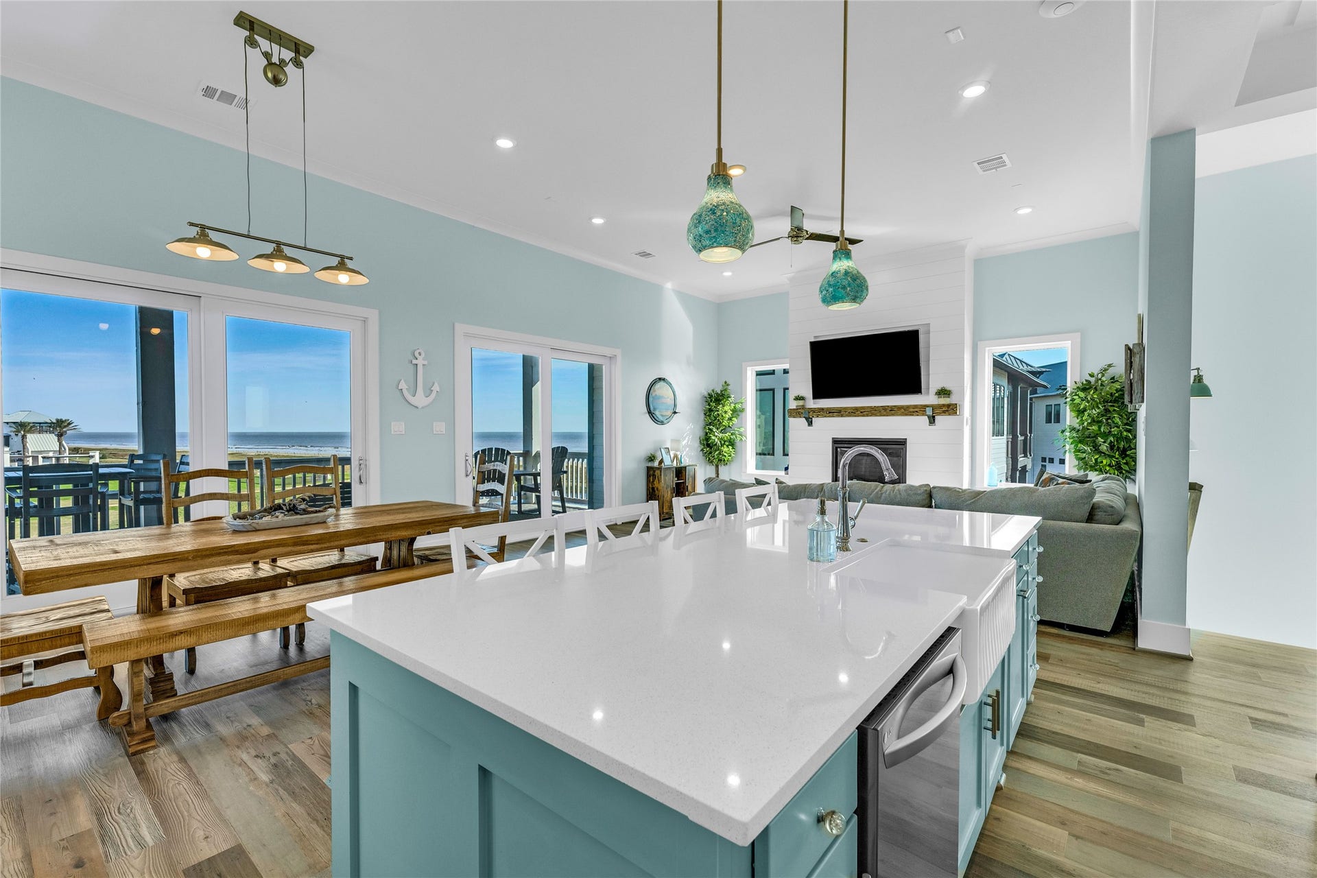 312 Seagrass, Gilchrist, TX 77617 3rd floor - kitchen/living and the views!