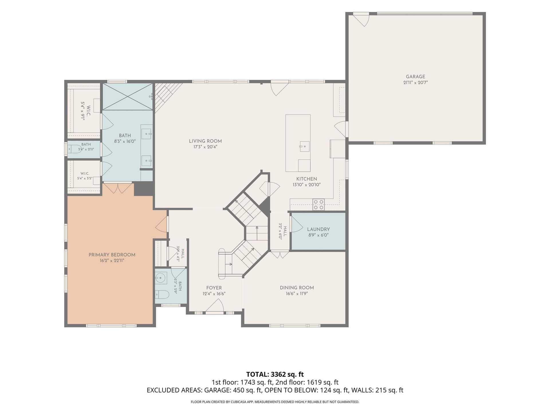 523 Rampart Lane, Conroe, TX 77302 Spacious layout featuring a large living room, open kitchen, and a primary bedroom with en-suite bath. Includes convenient laundry room and a sizable garage.