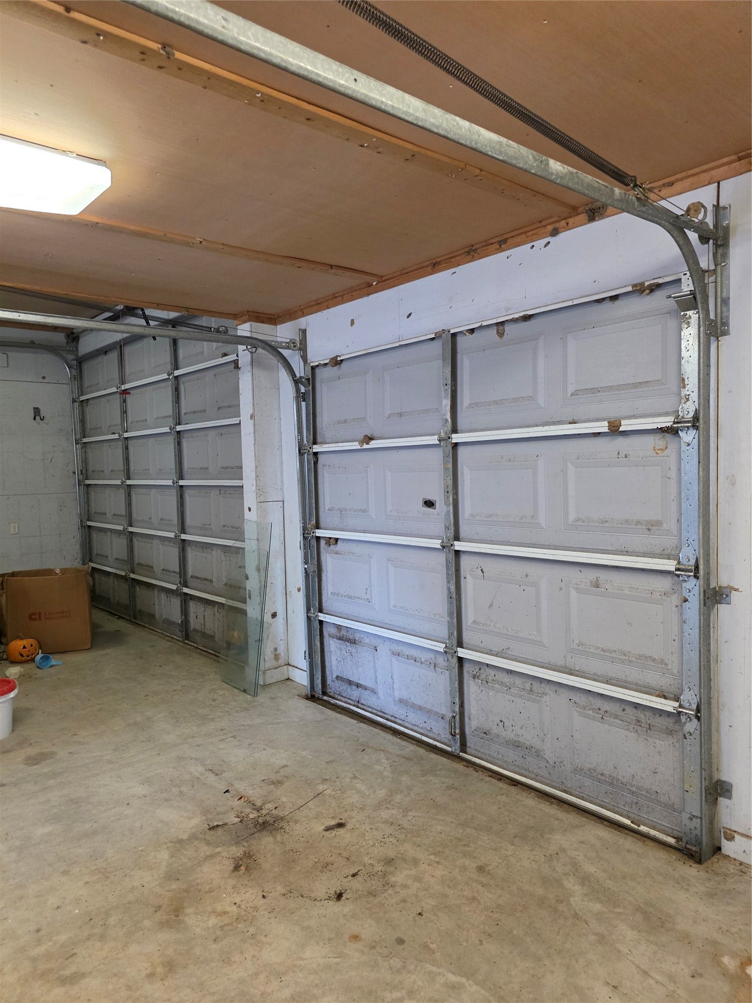 Dual garage doors